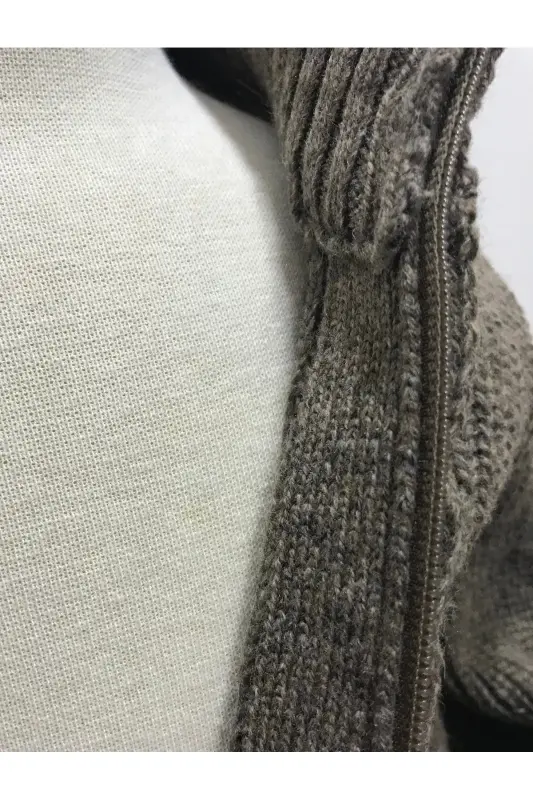 ERKEK BEBEK TRİKO FERMUARLI HIRKA - VİZON - 3