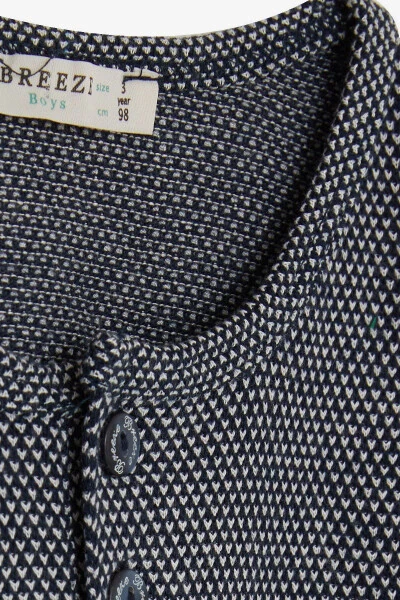 Erkek Bebek Uzun Kollu Tişört Desenli Armalı 9 Ay-3 Yaş, Lacivert - 3