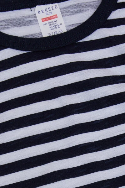 Erkek Bebek Uzun Kollu Tişört Patlı Şapkalı Köpekcik Baskılı 9 Ay-3 Yaş, Lacivert - 3