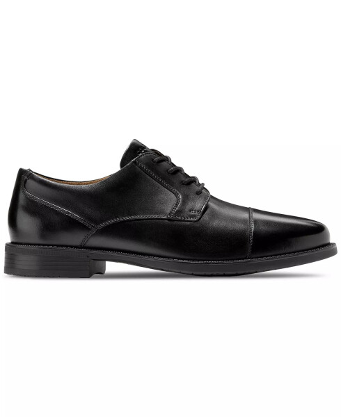 Erkek Bedford Cap Toe Oxford Deri Ayakkabı Siyah - 2