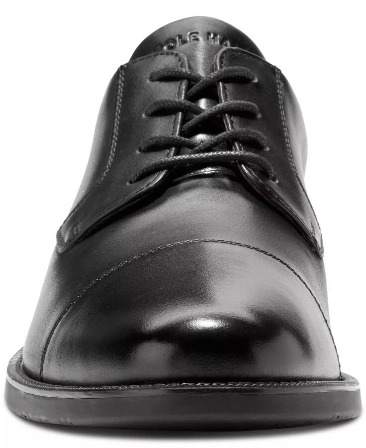 Erkek Bedford Cap Toe Oxford Deri Ayakkabı Siyah - 3