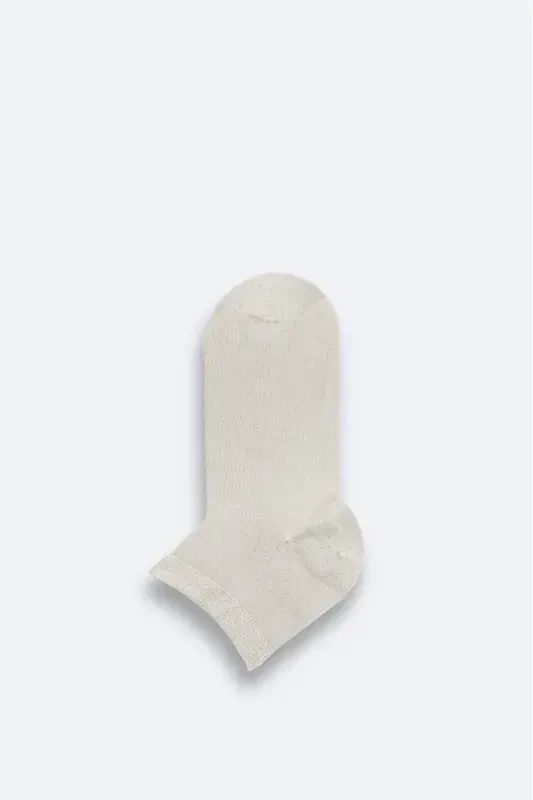 Erkek Bej Pamuklu Patik Çorap B008556-Bej - 1