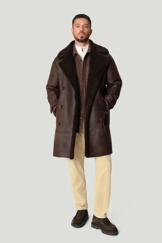 Erkek Bej Klasik Bel Kalın Fitilli Kadife Chino Relaxed Fit Pantolon A42Y3017 - Bej - 1