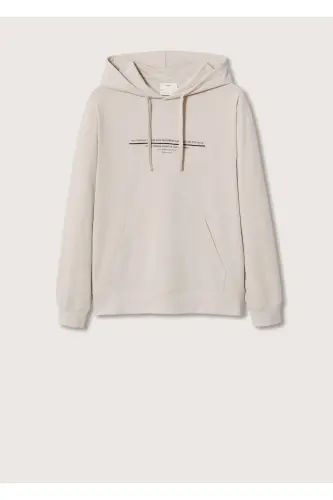 Erkek Bej Sweatshirt 37000834-Buz Rengi - 3