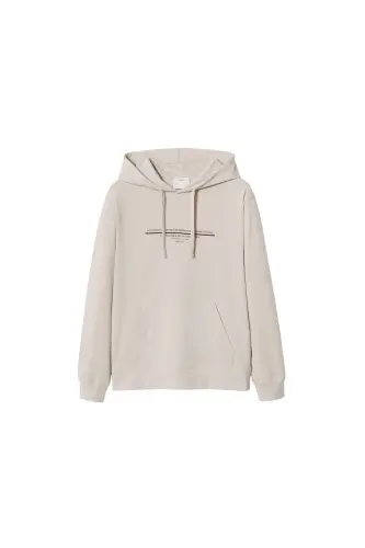 Erkek Bej Sweatshirt 37000834-Buz Rengi - 4