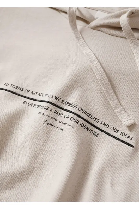 Erkek Bej Sweatshirt 37000834-Buz Rengi - 7