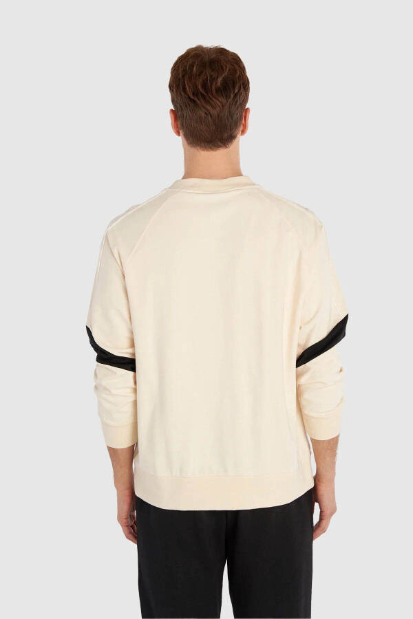 Erkek Bej Sweatshirt, 921995-9820 Hmljımmy Oversıze Sweatshırt - 3