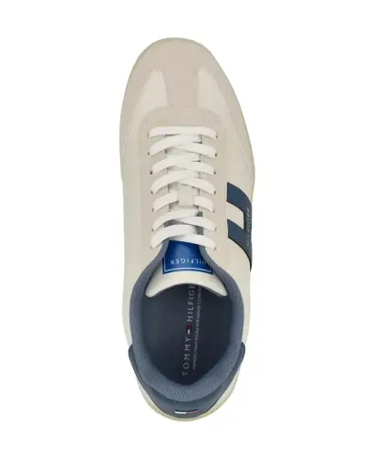 Men's Berge T-Toe Casual Sneakers - White, Teal multi - 4