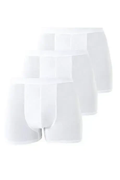 Erkek Beyaz Bambu Boxer 3'lü Paket - 2
