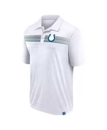 Men's White Indianapolis Colts Victory For Us Interlock Polo Shirt - White - FANATICS (1)
