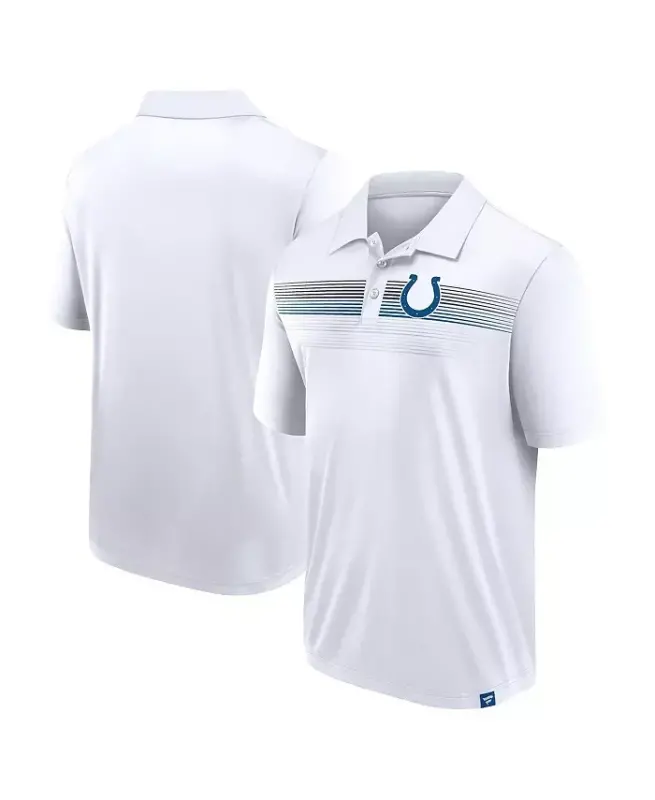 Erkek Beyaz Indianapolis Colts Zafer Bizim İçin Geçmeli Polo Tişört - 1