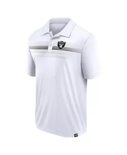 Men's White Las Vegas Raiders Victory For Us Interlock Polo Shirt-White - 2