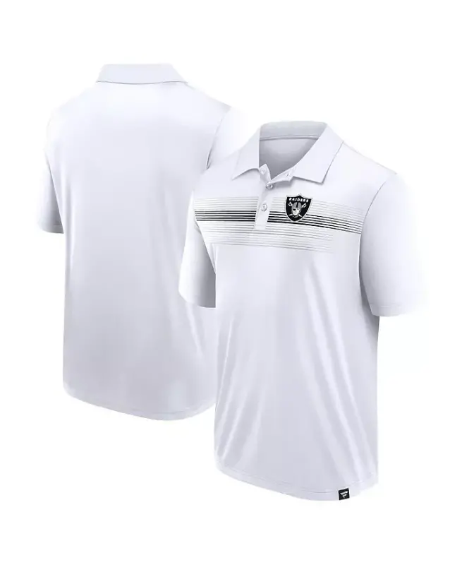 Men's White Las Vegas Raiders Victory For Us Interlock Polo Shirt - White - FANATICS