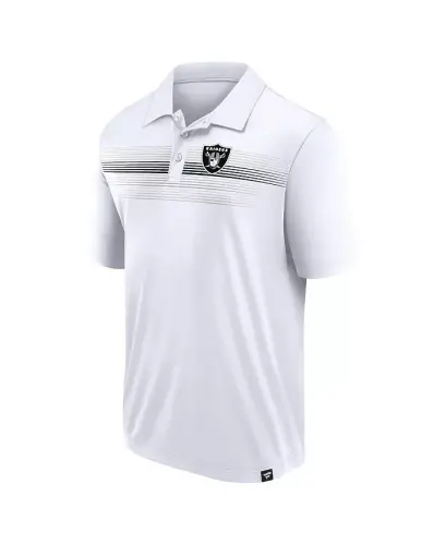 Men's White Las Vegas Raiders Victory For Us Interlock Polo Shirt - White - FANATICS (1)