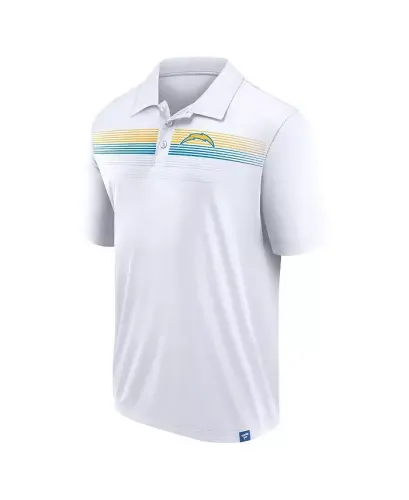 Men's White Los Angeles Chargers Victory For Us Interlock Polo Shirt - White - 2