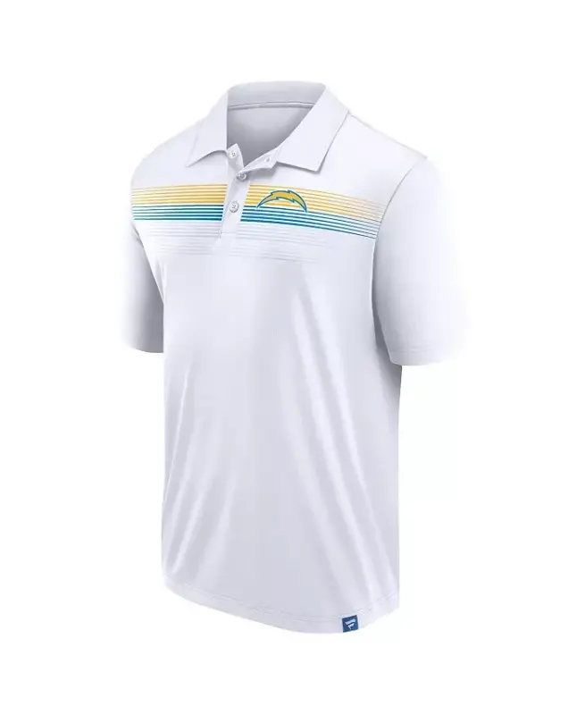 Men's White Los Angeles Chargers Victory For Us Interlock Polo Shirt - White - 2