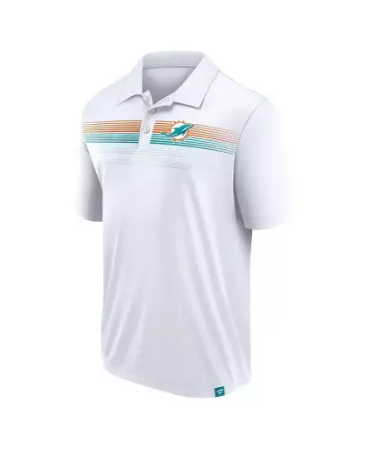 Men's White Miami Dolphins Victory For Us Interlock Polo Shirt - White - 3