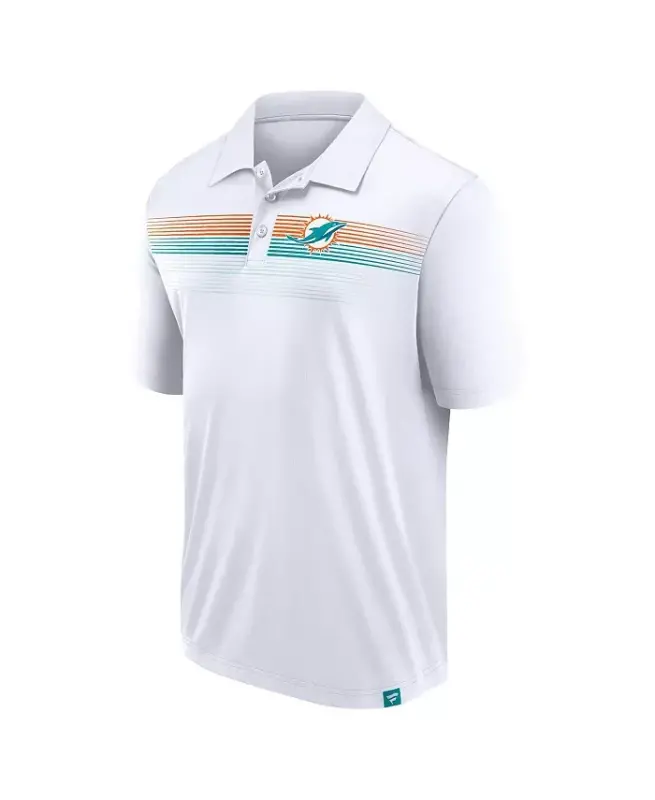 Men's White Miami Dolphins Victory For Us Interlock Polo Shirt - White - 3