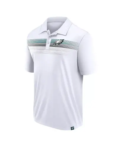 Men's White Philadelphia Eagles Victory For Us Interlock Polo Shirt-White - 3