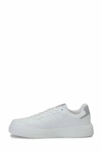 Erkek Beyaz Sneaker Günlük Bağcıklı Spor Ayakkabı - Beyaz-OCT - 4