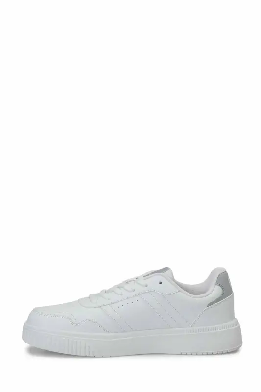Erkek Beyaz Sneaker Günlük Bağcıklı Spor Ayakkabı - Beyaz-OCT - 4