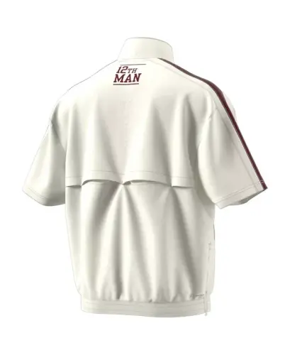 Men's White Texas A&M Aggies Strategy Pullover Half-Zip Short Sleeve Jacket - White - 3