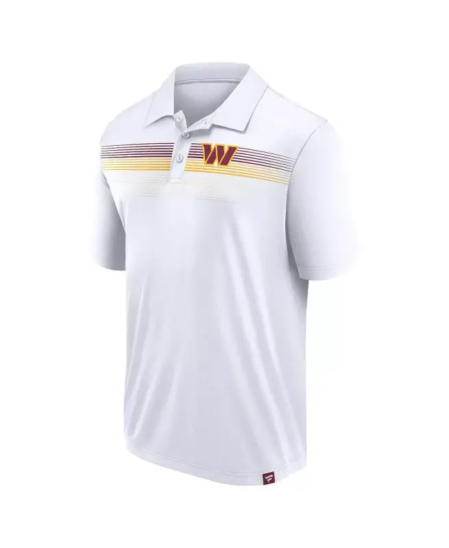 Men's White Washington Commanders Victory For Us Interlock Polo Shirt-White - 3
