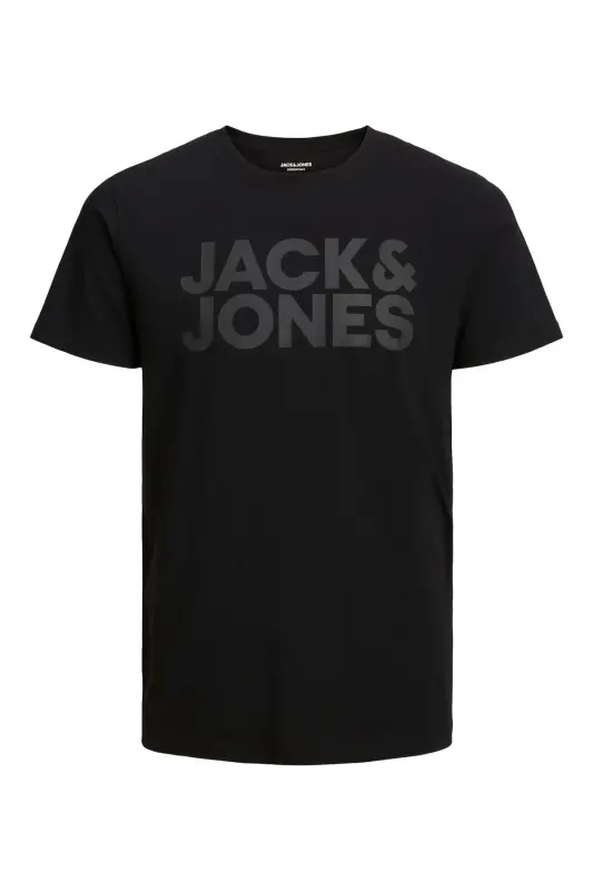 Jjecorp Logo Tee S Siyah - Siyah Erkek T-Shirt 12151955 - Black - 1