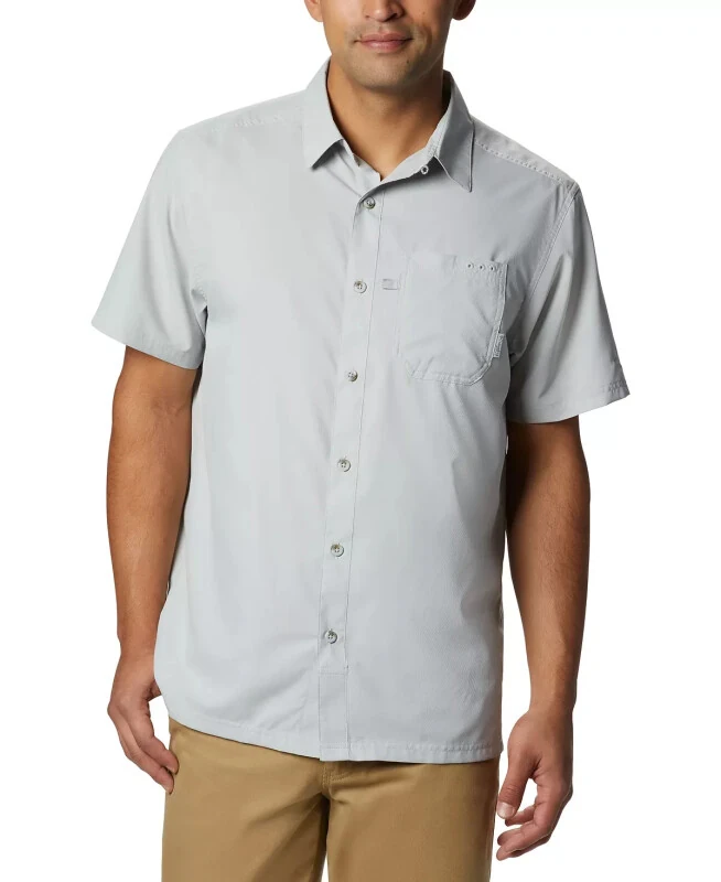 Men's Slack Tide Camp Shirt-Cool Gray - COLUMBIA