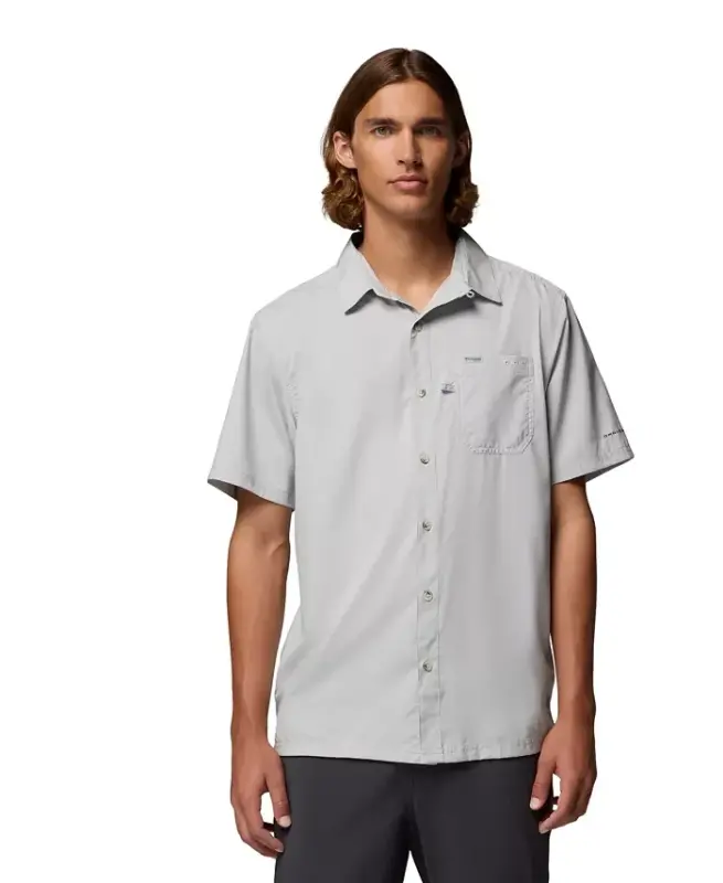Men's Slack Tide Camp Shirt - Cool Gray - COLUMBIA
