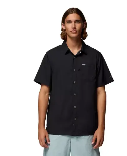 Men's Slack Tide Camp Shirt-Black 