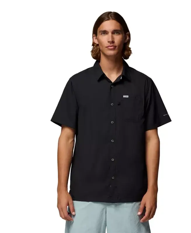 Men's Slack Tide Camp Shirt-Black - COLUMBIA
