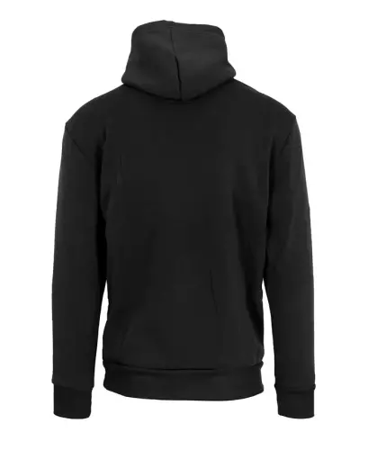 Men's Oversized Slim-Fit Fleece-Lined Pullover Hoodie - Black - 2