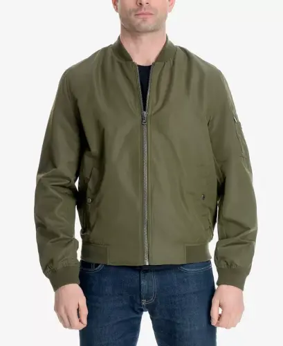 Men's Bomber Jacket, Created for Modazone - Olive - MICHAEL KORS (1)