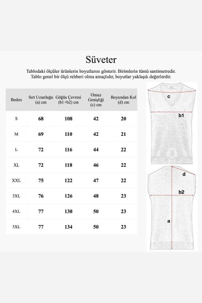 Erkek Bordo Klasik Kesim Süveter - 4