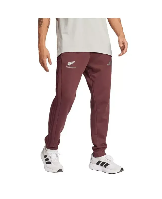 Men's Maroon New Zealand Rugby All Blacks Pants - Maroon - 1