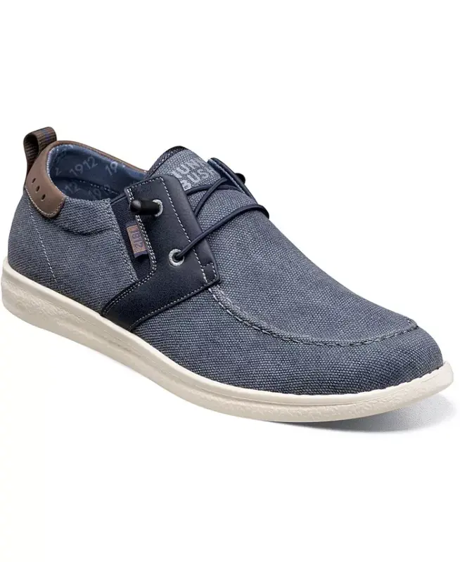 Men's Brewski Moc Toe Shoes - Navy - NUNN BUSH