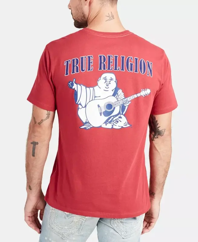 Men's Buddha Logo Crewneck Short Sleeve T-shirt - 3