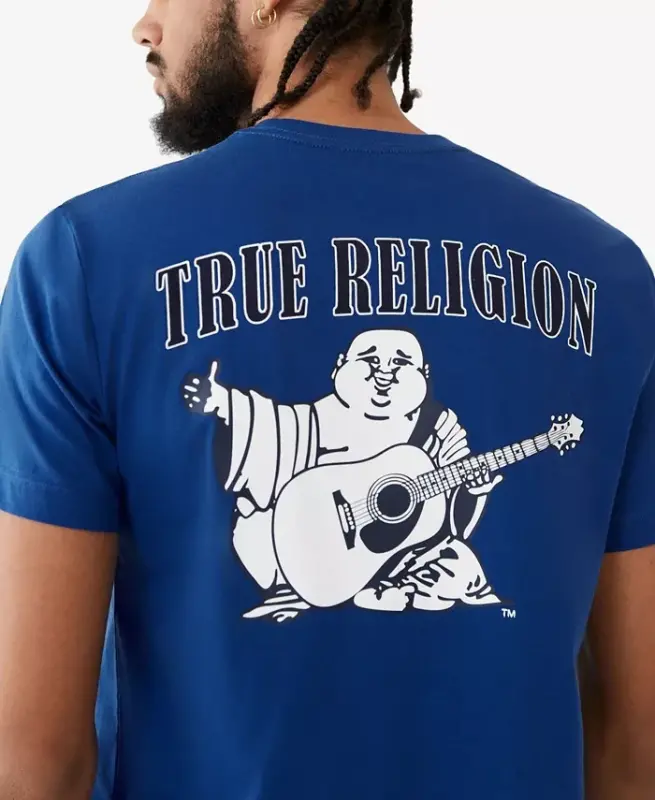 Men's Buddha Logo Crewneck Short Sleeve T-shirt - 1