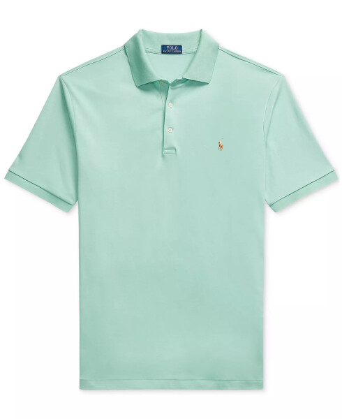 Erkek Büyük Beden Klasik Fit Yumuşak Pamuklu Polo Celadon - 9