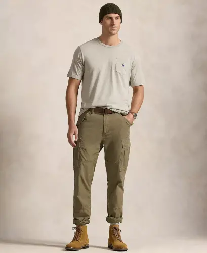 Men's Big & Tall Crew-Neck Pocket T-Shirt - Gray Heather - 3