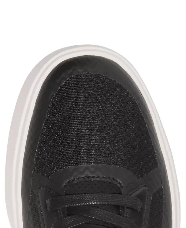 Men's Grand Crosscourt Winner Lace-Up Sneakers - Black/Gray Pinstripe/Ivory - 5