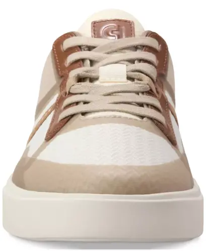 Men's Grand Crosscourt Winner Mixed-Media Lace-Up Sneakers - Light Sesame-Golden Honey-Ivory - 3