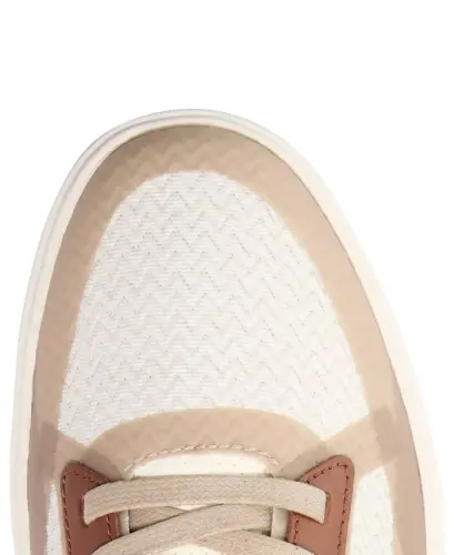 Men's Grand Crosscourt Winner Mixed-Media Lace-Up Sneakers - Light Sesame-Golden Honey-Ivory - 5