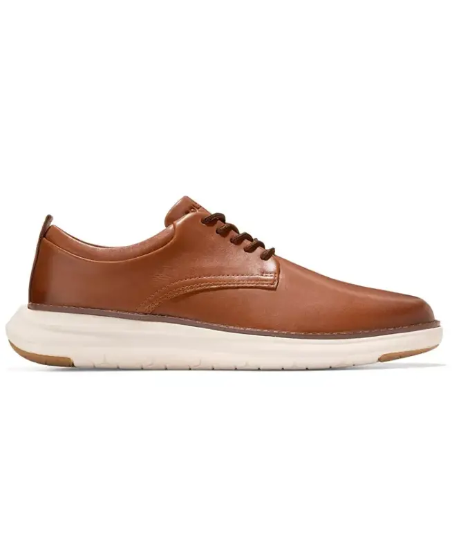 Men's Grand Remix Oxford Dress Shoe - British Tan-Ivory - 2