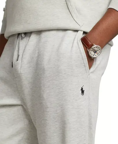 Men's Big & Tall Double-Knit Jogger Pants - Grey - 3