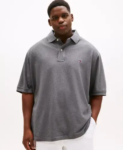 Men's Big & Tall Classic-Fit Ivy Polo - Medium Grey Heather - 1