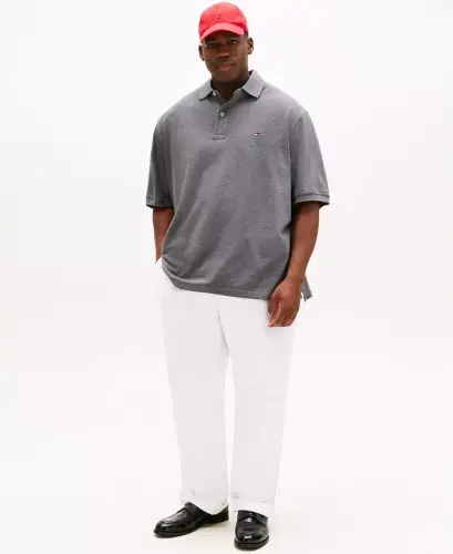 Men's Big & Tall Classic-Fit Ivy Polo - Medium Grey Heather - 4