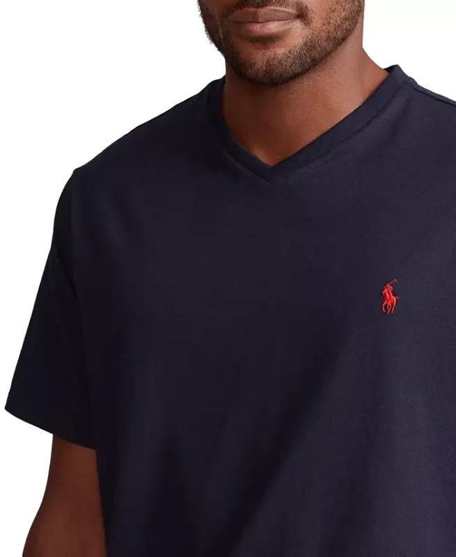 Men's Big & Tall V-Neck T-Shirt - Ink - 3