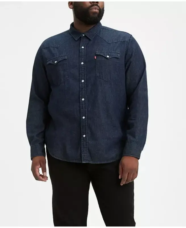 Men's Big & Tall Classic Western Long Sleeve Denim Shirt - LEVI'S